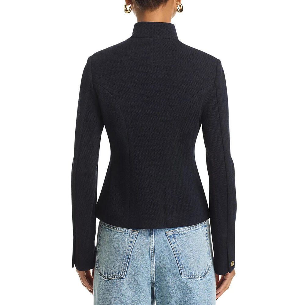 New rag & bone navy slade textured blazer - Picture 3 of 11